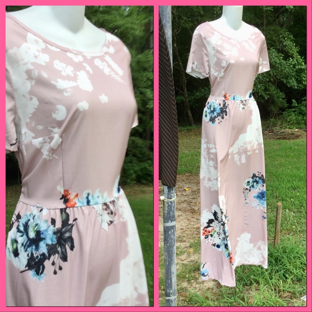 Floral Print Maxi, sz 10-12